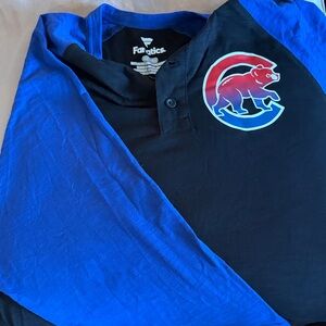 Fanatics Blue and Black 3/4 length sleeve